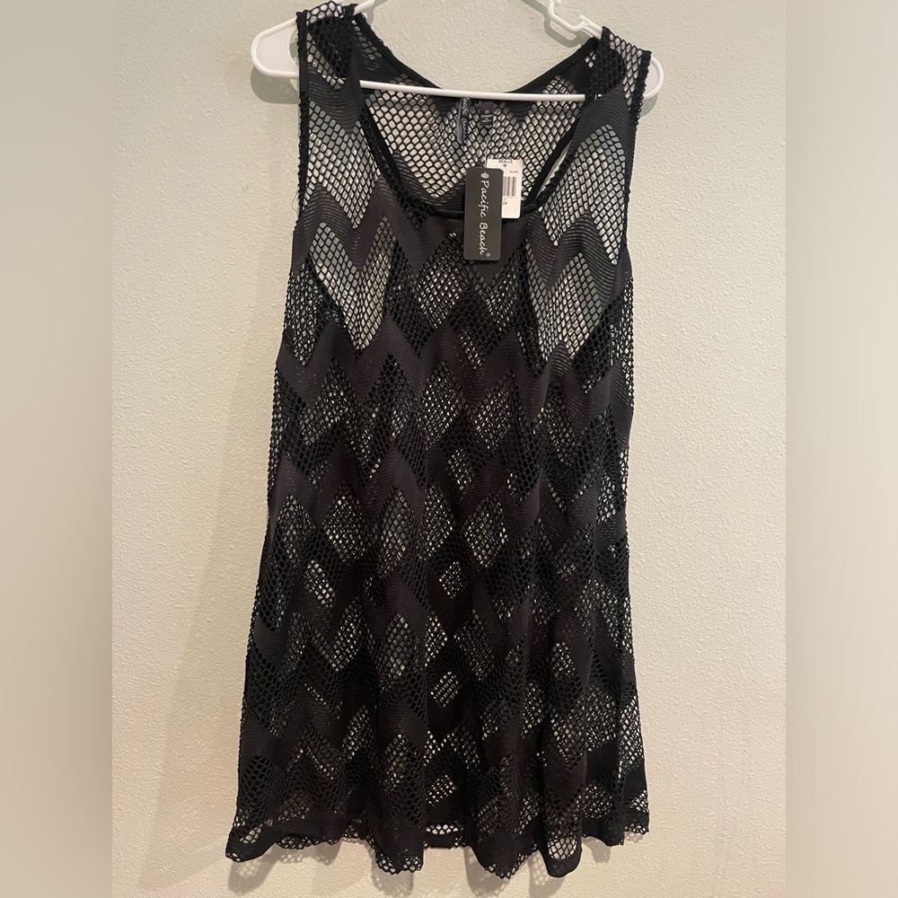 NWT Black Pacific Beach Swim Cover size 2XL
